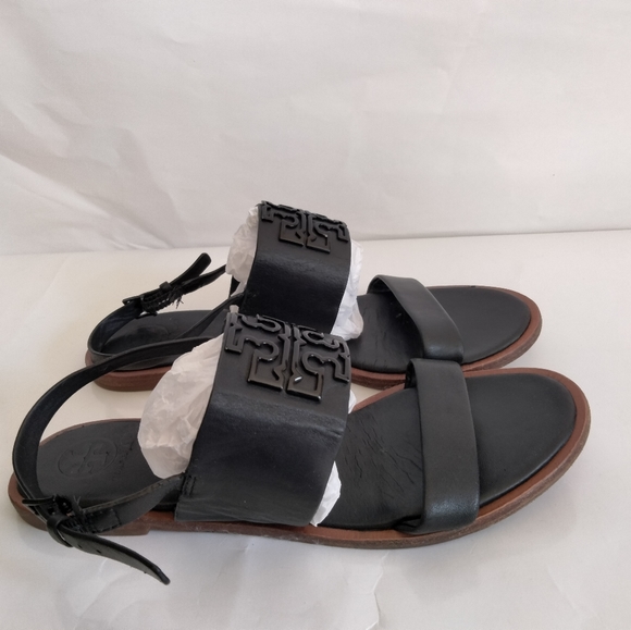 Tory Burch Black Melinda Sandals size 7.5 - Picture 13 of 14